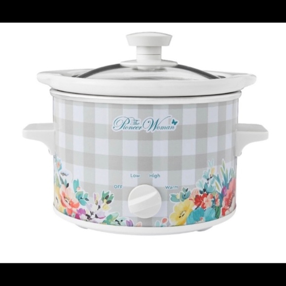 NIB The Pioneer Woman Sweet Romance Checked 1.5 Quart Slow Cooker, Crock… - Picture 1 of 6